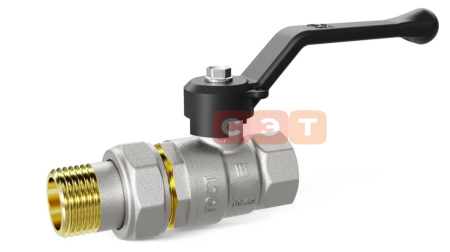 Кран шаровый с американкой НР-ВР (ручка)  LD PRIDE (Россия)   1"